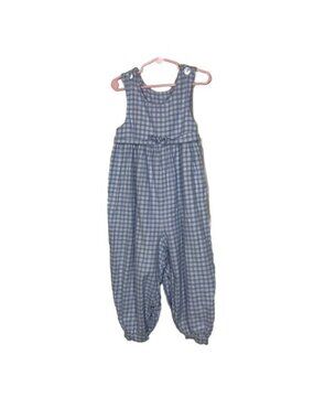 Vintage Jumper Chez Ami Girls Size 4 Blue White Check  USA